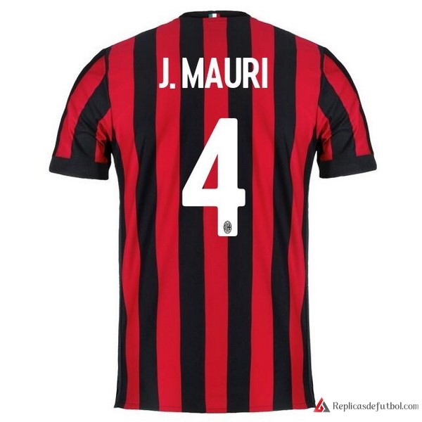 Camiseta Milan Primera equipación J.Mauri 2017-2018